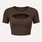 Damen Fitness Top im Layer-Look