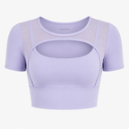 Damen Fitness Top im Layer-Look