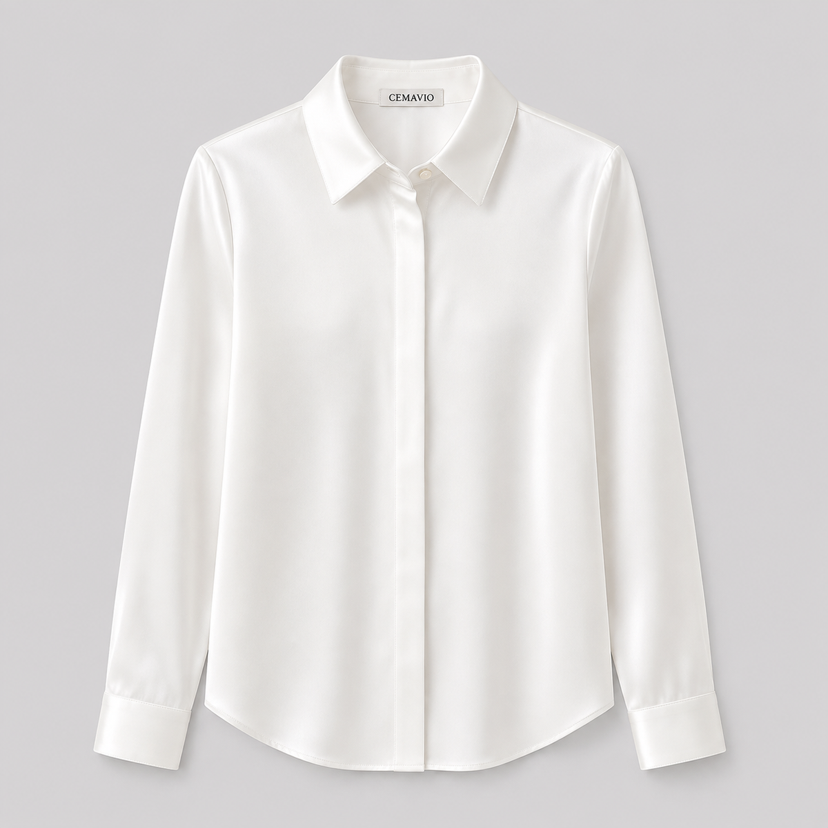 Elegantes Satin-Blusentop für Damen