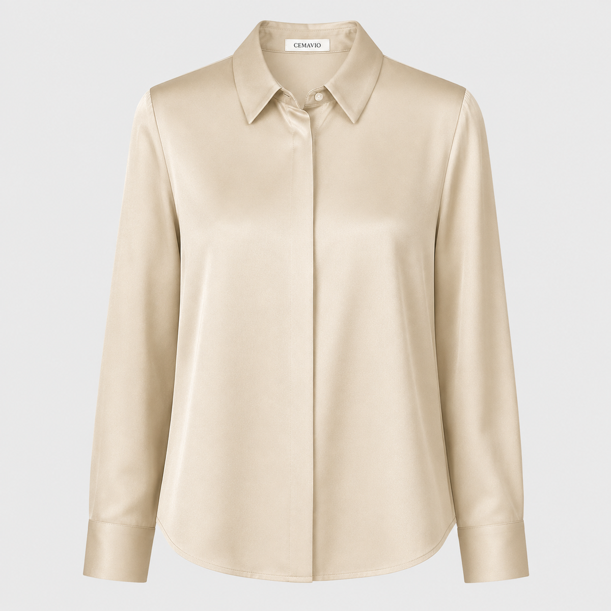 Elegantes Satin-Blusentop für Damen