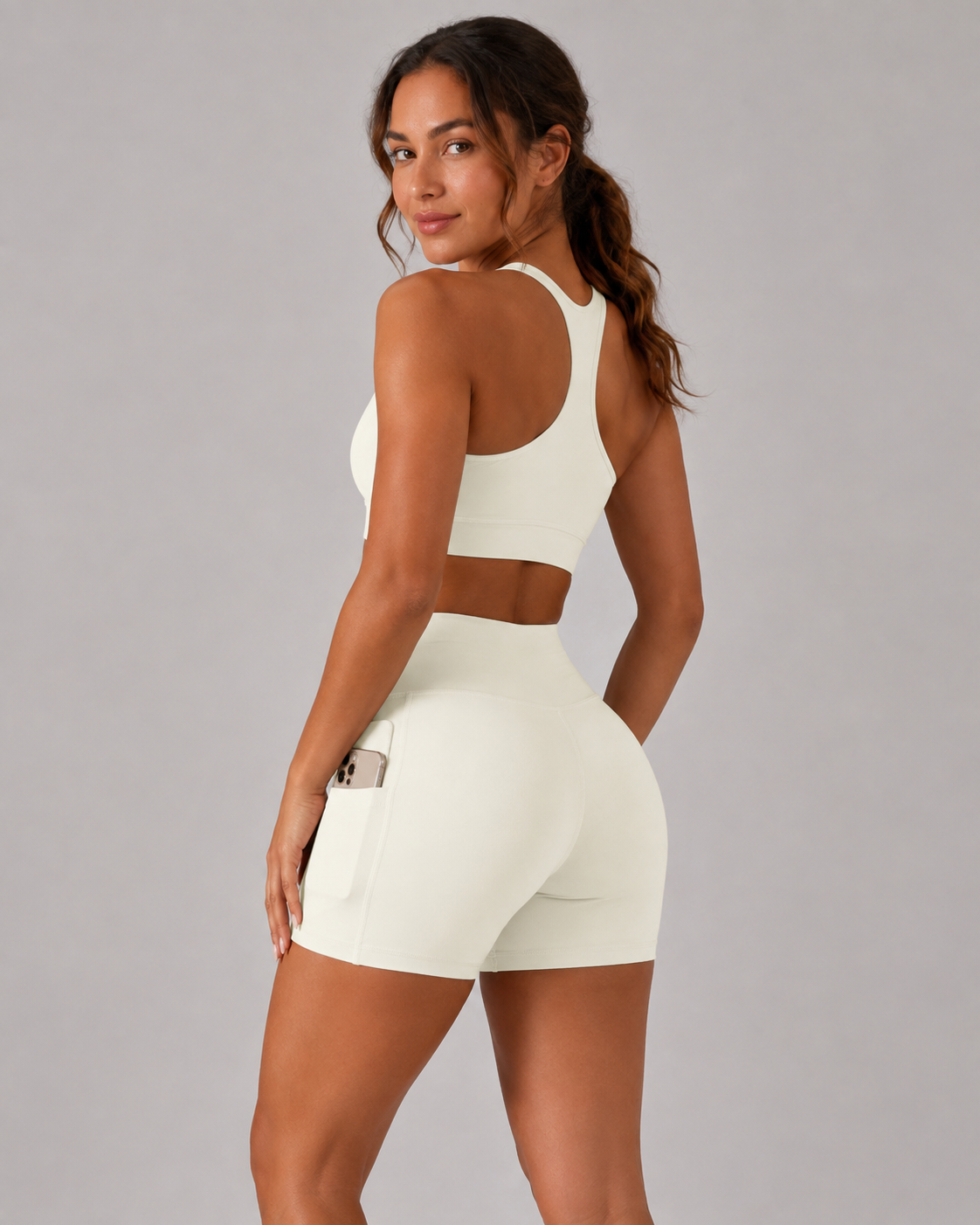 Cemavio Fit Shorts mit Handytasche