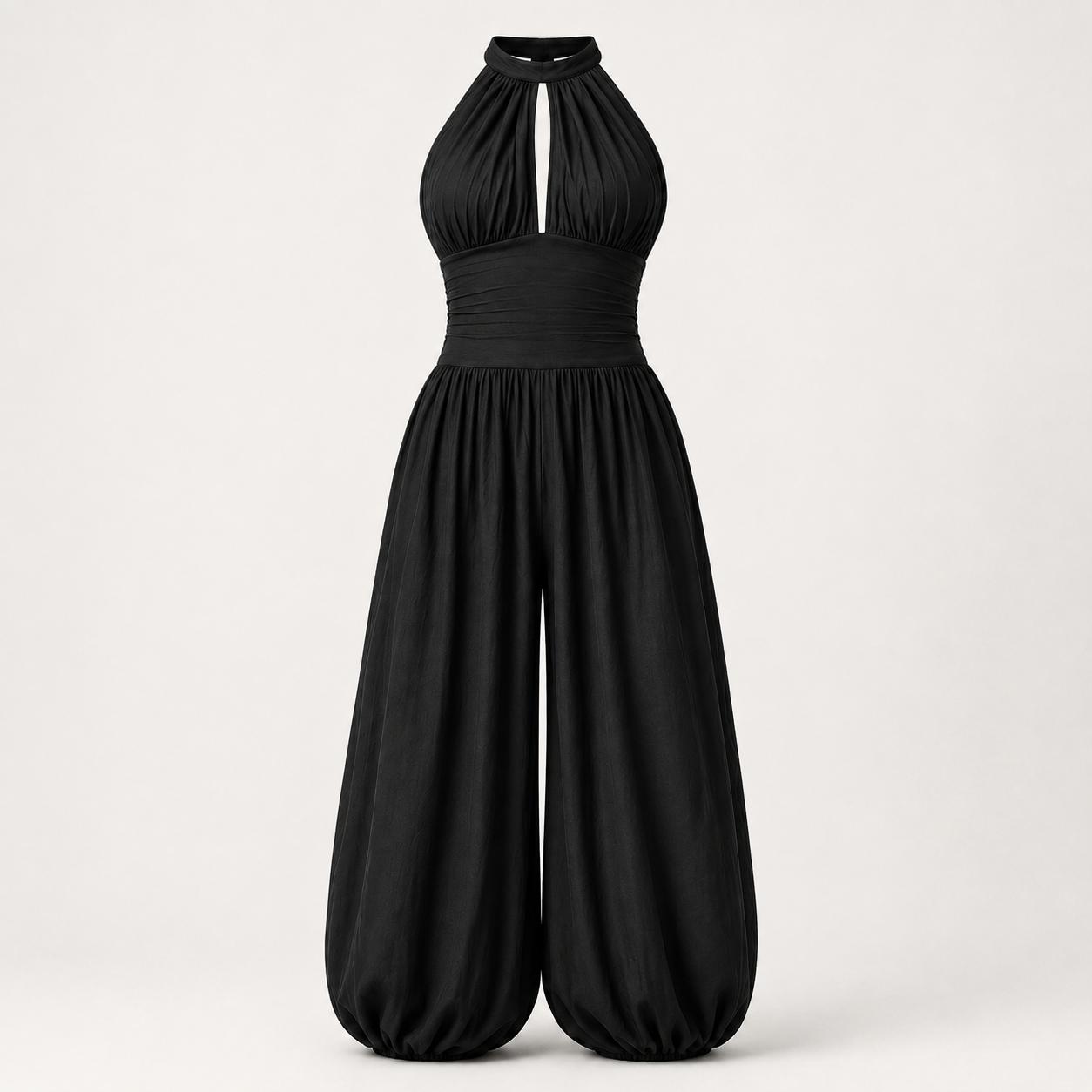 Boho Luxe Jumpsuit – Rückenfrei & Luftig
