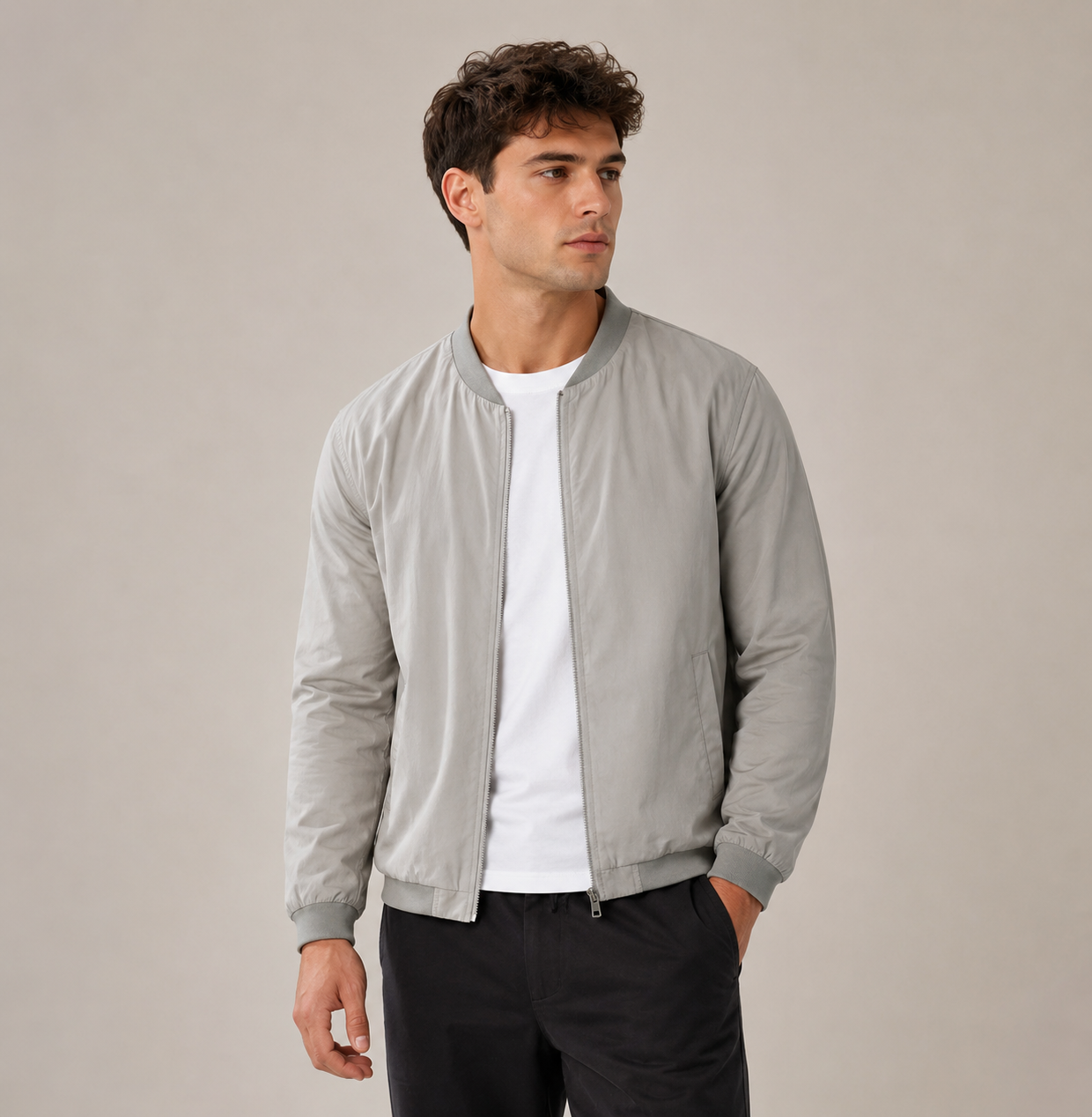 Leichte Herren Übergangsjacke – Schlicht & Zeitlos